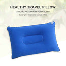 Portable Travel Sleep Pillow Inflatable Outdoor Camping Tent Pillows (Blue)