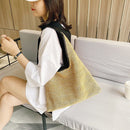 Women Straw Shoulder Bag Holiday Beach Hollow Lady Woven Holiday Totes Handbag