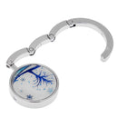 Flower Tree Foldable Hook Bag Cloth Holder Handbag Desk Portable Hanger (E)