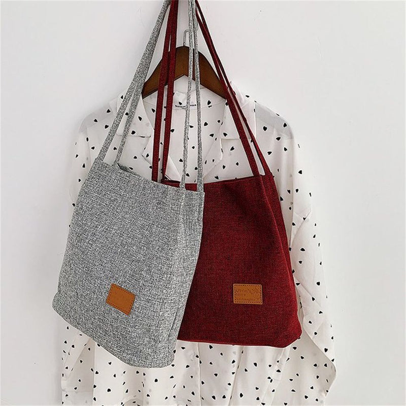 Women's Sling Bag Casual Shoulder Bags Flax Cloth Handbags Bags Ladies Pouch