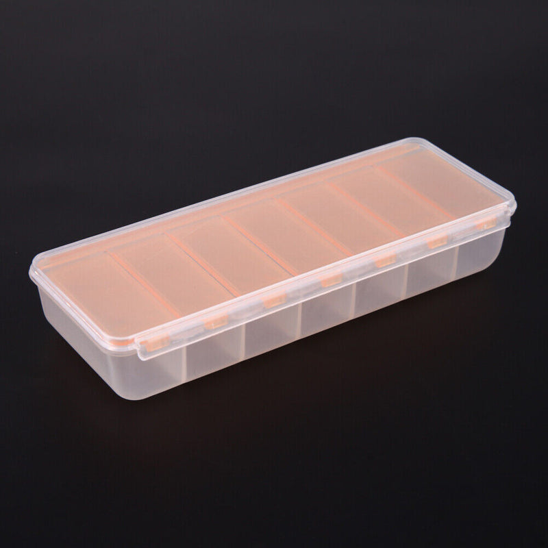 Large Travel Pill Cases Portable 7-Day Medicine Box Tablet Container(Orange