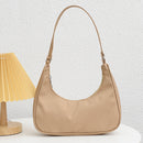 Fashion Women Pure Color Underarm Hobos Bags Top-handle Handbag (Camel)