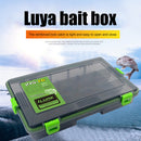 Double Sided Fish Hook Lures Bait Storage Box Fishing Tackle Case (Green)