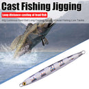 40g Hard Metal Lead Casting Jig Fishing Lure Jigging Luminous Artificial Ba