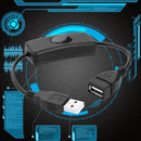 USB ON OFF Switch Cable USB 2.0 Male to Female Extension Extender Cable