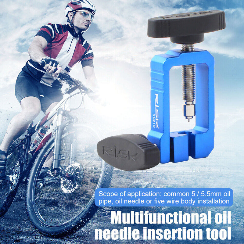 RISK Bicycle Hydraulic Disc Brake Oil Needle Install Driver Hose Cutter Newly