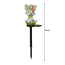 2*Solar Flower Fairy Light Outdoor Pixie Lawn Stake Lamp Garden Decor(Gree)