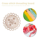 DIY Embroided Hollow Thread Board Wooden Household Cross Stitch Needle Board