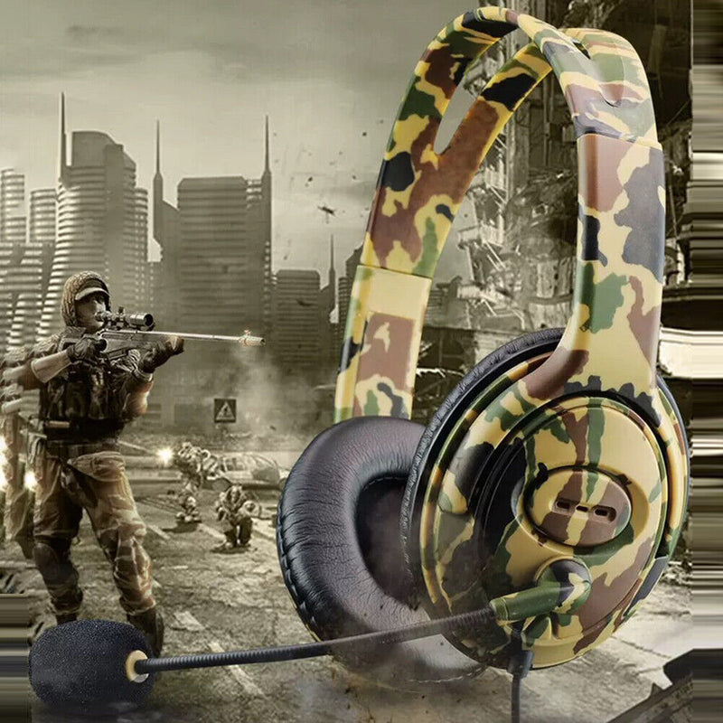 Game Headphones Gaming Headsets Stereo Over-Head Earphone PC Wired Headset Newly