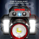 USB Portable Headlamp LED Work Bright For Camping Cycling Hiking Night Y1A E6B4