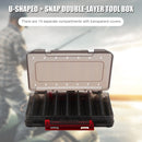 Double-Sided Lures Storage Box Fishing Tackle Hook Organizer Case (Red) Newly