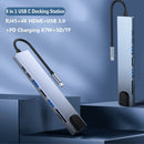 Station USB 3.0 PD Charging 4K HDMI USB C HUB Type-C Splitter For Laptop PC
