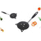 Cute Cat Spatula Black Nylon Nonstick Spatula Heat Z4M6 Flipper Resistant J3B7