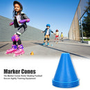 10x Marker Cones Roller Skating Football Soccer Training Equipment (Blue) Newly