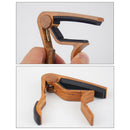 Metal Acoustic Tone Changing Clip Wood Grain Clamp Quick Change Guitar Capo