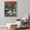 Hut by Waterfall Oil Paint By Numbers DIY Handpainted on Canvas Wall Art