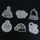 6pcs Carbon Steel Christmas Tree Decor Cutting Dies Stencils For DIY Card-1