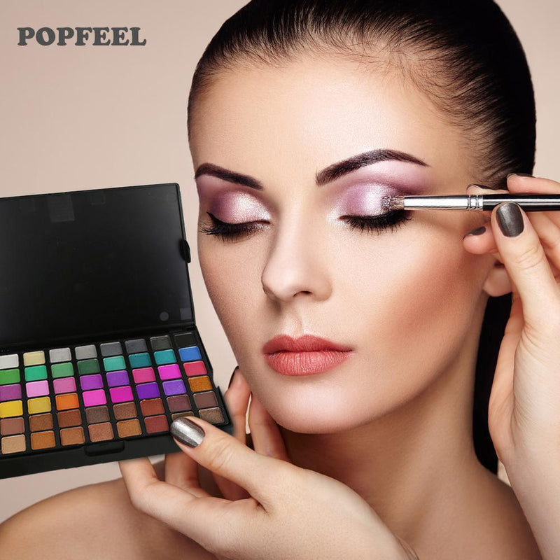 POPFEEL 162 Colors Eyeshadow Palette Set Pro Pearly Matte Eye Cosmetic Tool