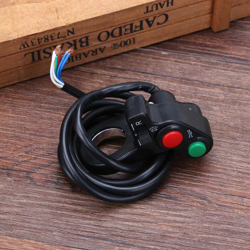 3 in 1 Motorcycle ATV Bicycle Scooter 7/8" Handlebar Switch Horn Indicator On/A