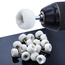 3mm Shank Wool Polishing Abrasive Brush Grinding Buffing Wheel Tool (5pcs) Newly