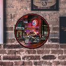 Motorcycle Girls Retro Metal Plate Tin Sign Poster Plate Wall Art Accessories