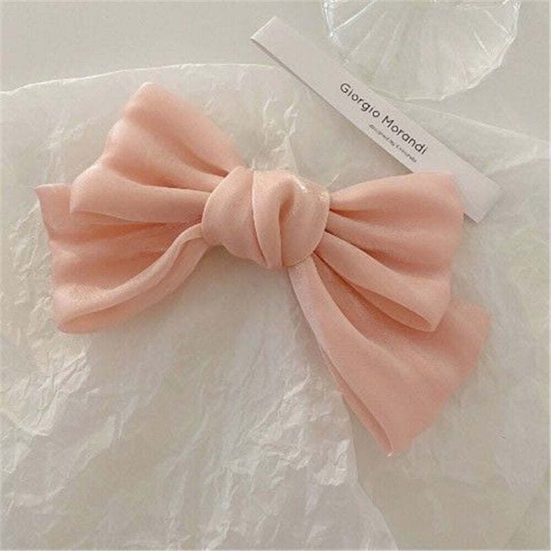Women Girls Floral Hair Accessories Barrettes Big Bow Hairpin Bow Hair Clips