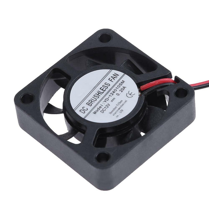 YC-124010SM DC12V Cooler Fan 40x40mm 7 Blades Computer Cooling Fan Radiator