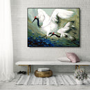 DIY Digital Oil Painting By Numbers Kits Flying Crane Canvas Room Decoration