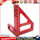 Woodworking Square Protractor Miter Triangle Ruler Layout Tools (Red) Newly