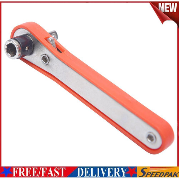 Two Way Ratchet Socket Wrench Tool 1/4 Hexagon Screwdriver Quick Socket Spanner
