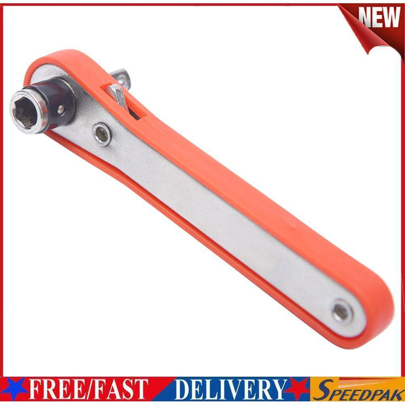 Two Way Ratchet Socket Wrench Tool 1/4 Hexagon Screwdriver Quick Socket Spanner