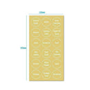 144X Spice Jar Labels Stickers Transparent Bottle Lable E5Y1 C0P3 H0J0