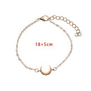Fashion Bracelet Set Adjustable Bangle Hollow Star Moon Crystal Beads Stones