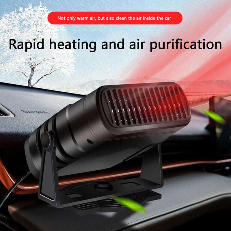 12V/24V Portable Electric Car Heater Air Cooler Demister Defroster Heating Fan