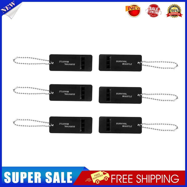60pcs 3-Frequency Sound Outdoor Survival Whistles Emergency Rescue Kit