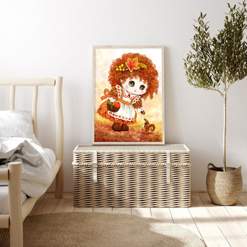Little Girl 40x50cm Oil Paint By Numbers Picture DIY Painting