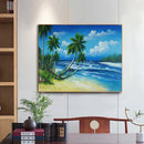 Summer Beach Oil Paint By Numbers Kits DIY Handpainted on Canvas Wall Art