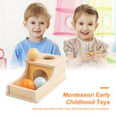 Wooden Ball Drawer Learning Early Educational Toys Object Target Box for Toddler