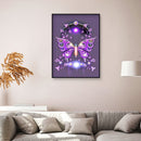 DIY Full Drill Round 5D Diamond Painting Butterfly Picture Handicraft Home De