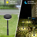Bright Solar Pathway Lights Set Long Lighting Time Lamp (4pcs Warm RGB) Newly