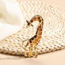 Accessories Bag Clothes Label Women Giraffe Brooch Animal Brooch Enamel Pin