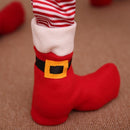 Broadroot 1pcs Christmas Table Decoration Chair Leg Cover Restaurant Bar