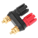 1pc Amplifier Speaker Banana Plug w/Red + Black Pair Clamps Plugs