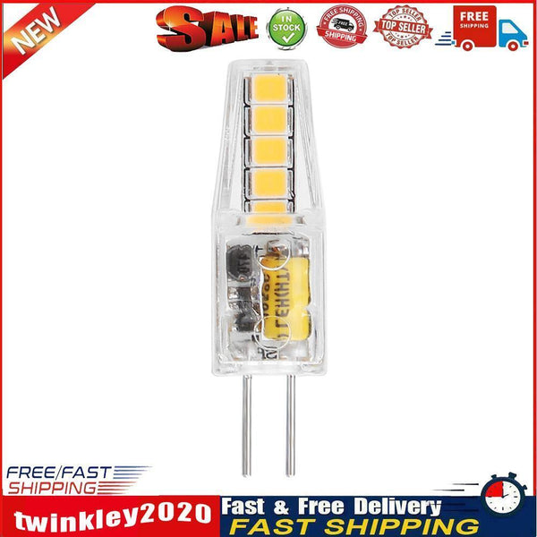 12V AC/DC G4 LED Lamp Bulb 2W SMD2835 10LED Chandelier Light Bulb (WW) Newly