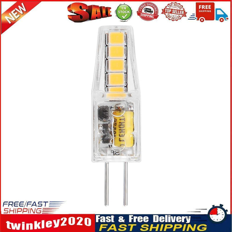 12V AC/DC G4 LED Lamp Bulb 2W SMD2835 10LED Chandelier Light Bulb (WW) Newly