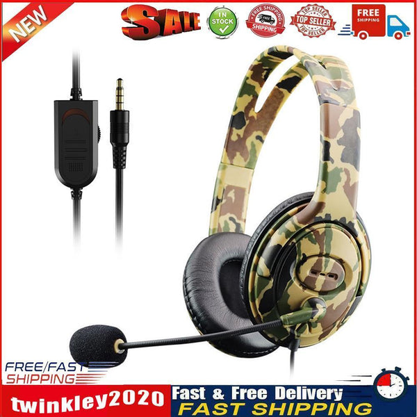 Game Headphones Gaming Headsets Stereo Over-Head Earphone PC Wired Headset Newly