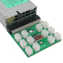 1200W PSU Unit Breakout Board 12 Ports ATX 6 Pin for DPS-800GB 1200FB A
