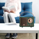 Retro Bluetooth-compatible Speaker Classical Subwoofer Music Player (Green)