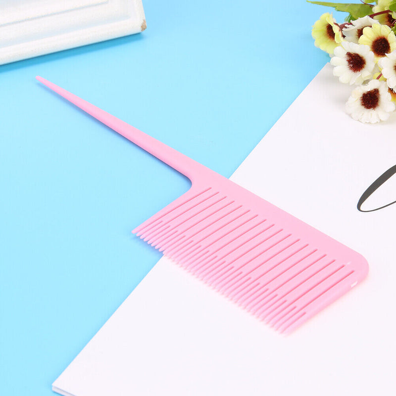 Pro One-Way Tail Comb Hairdressing Hair Dyeing Brush for Highlighting Section