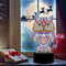 DIY Special Shaped Diamond Painting Owl LED Light Cross Stitch Embroidery L